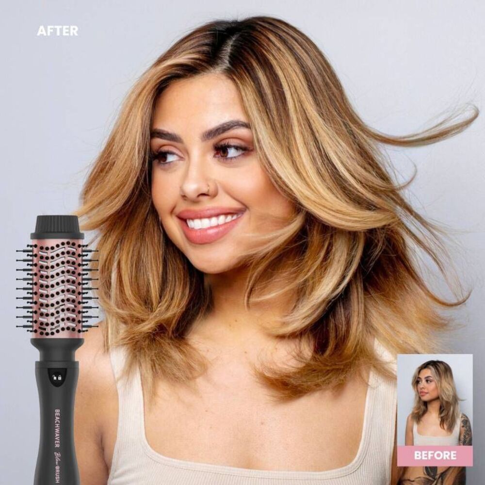 Open Box - BEACHWAVER Co. -  Blowout Brush - Midnight Rose Rose - Picture 4 of 5